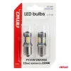 AMiO LED izzók STANDARD BAU15S PY21W 2x1860SMD 3030 15SMD narancssárga 12/24V (05002)