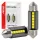 AMiO LED izzók CANBUS 36mm 2525 6SMD fehér 12/24V (05007)
