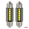 AMiO LED izzók CANBUS 39mm 2525 6SMD fehér 12/24V (05008)