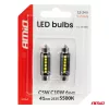 AMiO LED izzók CANBUS 41mm 2525 6SMD fehér 12/24V (05009)