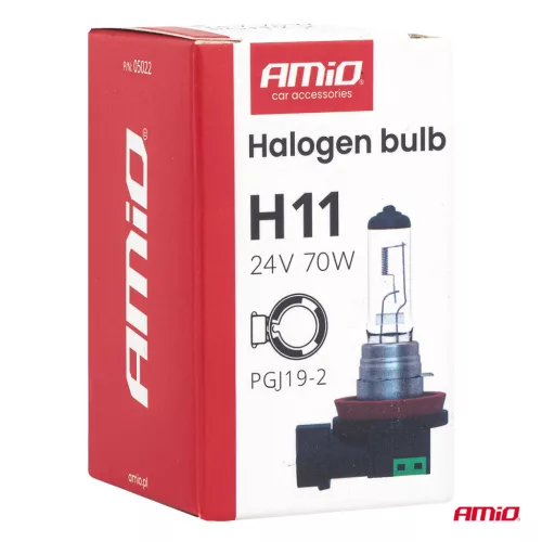 AMiO halogénizzó H11 24V 70W PGJ19-2 (05022)