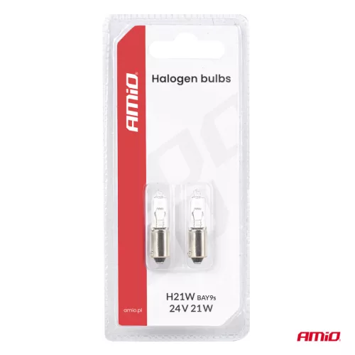 AMiO halogénizzó H21W 24V 21W BAY9S (05023)