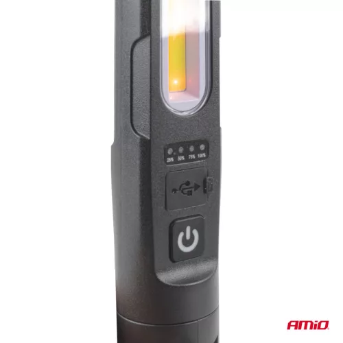 AMiO LED-es szerelőlámpa mágnessel és csipesszel 4000 mAh (05024)