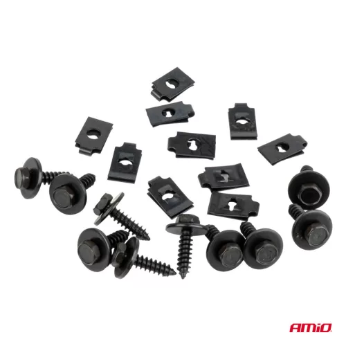 AMiO univerzális csavar- és rögzítőpatent-készlet 18 mm ⌀ 5 mm, 10 készlet (05028)