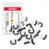 AMiO kárpitrögzítő patentkészlet gumitömítéssel 20 mm ⌀ 9 mm, 20 db (05029)