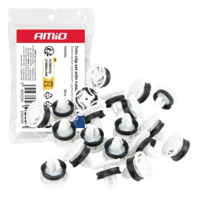   AMiO kárpitrögzítő patentkészlet gumitömítéssel 20 mm ⌀ 9 mm, 20 db (05029)