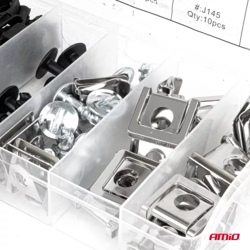 AMiO műanyag és fém csavar- és rögzítőpatent-készlet 16 mm 22 mm, 60 db (05034)