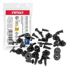   AMiO feszítőpatent-készlet 20 mm 19 mm 8 mm ⌀ 9 mm, 20 db (05035)
