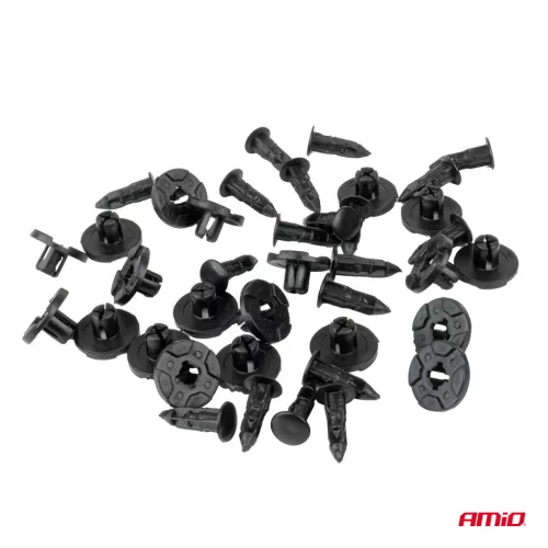 AMiO feszítőpatent-készlet 20 mm 19 mm 8 mm ⌀ 9 mm, 20 db (05035)