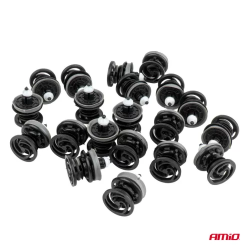 AMiO ajtókárpit-, tetőkárpit- és oldalburkolat-rögzítő patentkészlet, 30,5 mm, 20 db (05037)