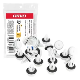   AMiO ajtó- és csomagtérkárpit-rögzítő patentkészlet gumitömítéssel, 20 mm, 20 db (05041)