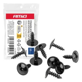  AMiO univerzális csavar- és rögzítőpatent-készlet – karosszéria és chassis 16 mm ⌀ 5 mm, 10 készlet (05048)