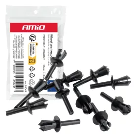   AMiO kerékjárati burkolatrögzítő szegecskészlet 12 mm ⌀ 5 mm, 10 db (05049)