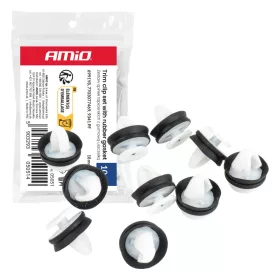   AMiO kárpitrögzítő patentkészlet gumitömítéssel ⌀ 11 mm 18 mm, 10 db (05051)