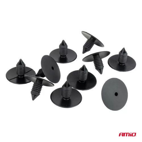 AMiO kerékjárati burkolatrögzítő patentkészlet 25 mm ⌀ 10.5 mm, 10 db (05052)