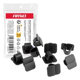   AMiO motorháztető-szigetelés rögzítőpatent-készlet 20 x 14 mm 16 mm, 10 db (05053)