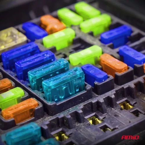 AMiO autós késes biztosítékok MINI 3 db 15A (05099)