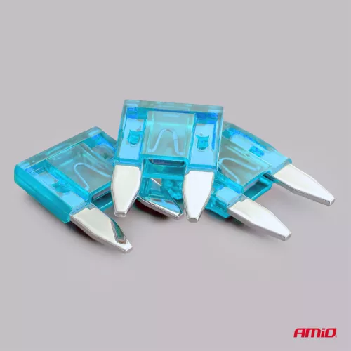 AMiO autós késes biztosítékok MINI 3 db 15A (05099)