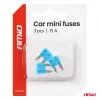 AMiO autós késes biztosítékok MINI 3 db 15A (05099)