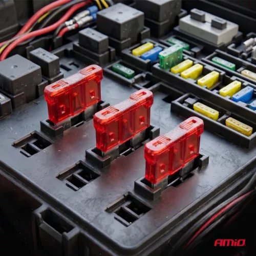 AMiO autós késes biztosítékok STANDARD 3 db 10A (05105)