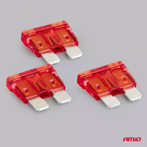 AMiO autós késes biztosítékok STANDARD 3 db 10A (05105)