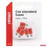 AMiO autós késes biztosítékok STANDARD 3 db 10A (05105)