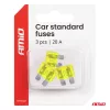 AMiO autós késes biztosítékok STANDARD 3 db 20A (05107)