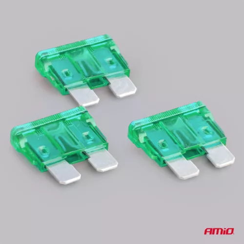 AMiO autós késes biztosítékok STANDARD 3 db 30A (05109)