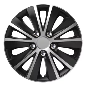   Versaco kerék védőhuzat Rapide NC 15" ezüst&fekete – krómozott csavarfejekkel (10059)