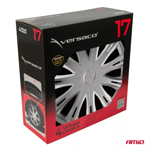 Versaco dísztárcsák 4 db készlet Spark ezüst 17" színes dobozban (5981)