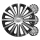 Versaco dísztárcsák 4 db készlet Trend fekete & ezüst 14" színes dobozban (6834)