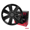 Versaco dísztárcsák 4 db készlet GTX fekete karbonmintás 17" színes dobozban (9573)