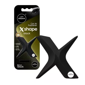 Aroma Car Autóillatosító X Shape Black (A10898)