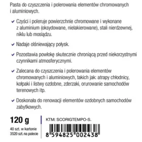 Druchema TEMPO króm polírozó paszta 120 g (E0243)