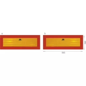   Elit hátsó fényvisszaverő jelzőtáblák TW-P2/RR 101-01W-71 (2 db) (E52299)