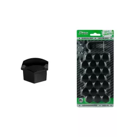 J-TEC kerékcsavar-védő sapkák 21 mm fekete (G21309)