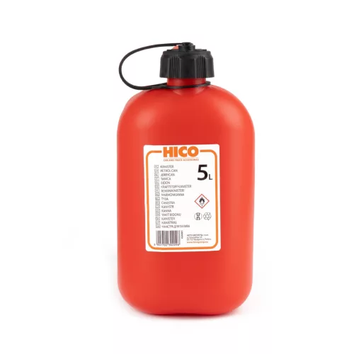 Borg Hico műanyag üzemanyagkanna 5L, piros (J0209)