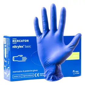   MERCATOR nitril védőkesztyű Nitrylex Basic méret S 100 db (MER02956)