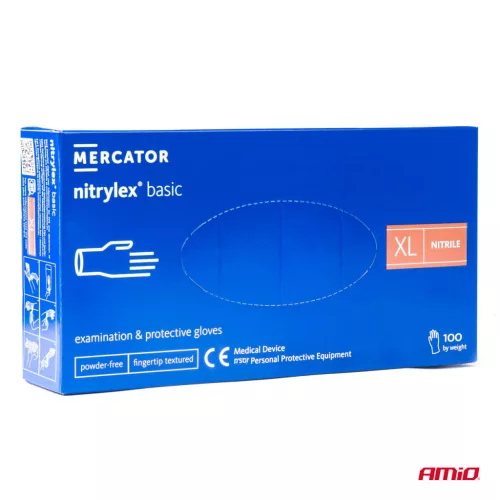 MERCATOR nitril védőkesztyű Nitrylex Basic méret XL 100 db (MER02959)