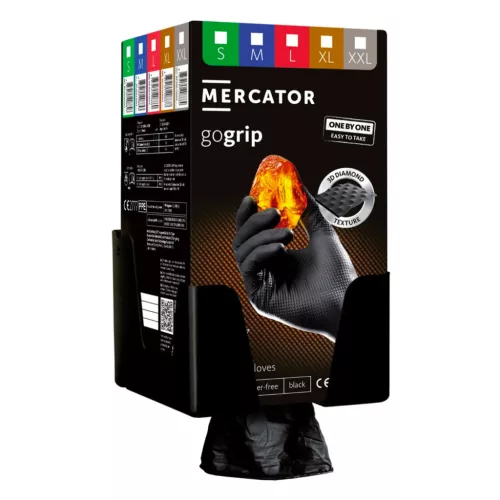 MERCATOR gogrip falra szerelhető kesztyűadagoló kosár, fekete (MER03544)