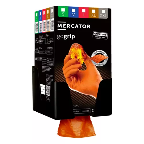 MERCATOR gogrip falra szerelhető kesztyűadagoló kosár, fekete (MER03544)