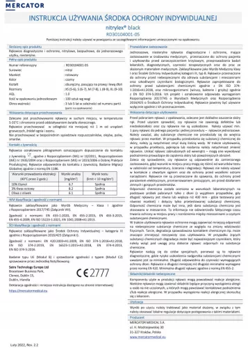 MERCATOR nitril védőkesztyű Nitrylex Basic méret S 100 db (MER13229)