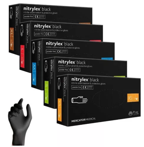 MERCATOR nitril védőkesztyű Nitrylex Basic méret S 100 db (MER13229)