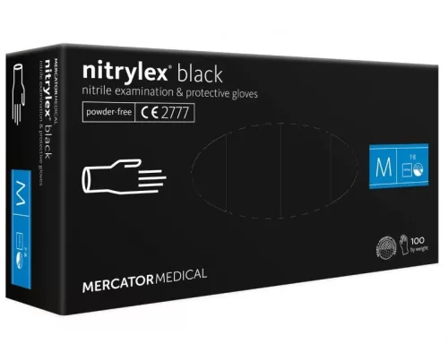 MERCATOR nitril védőkesztyű Nitrylex Basic méret M 100 db (MER13329)