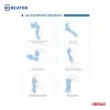 MERCATOR nitril védőkesztyű Nitrylex Basic méret M 100 db (MER13329)
