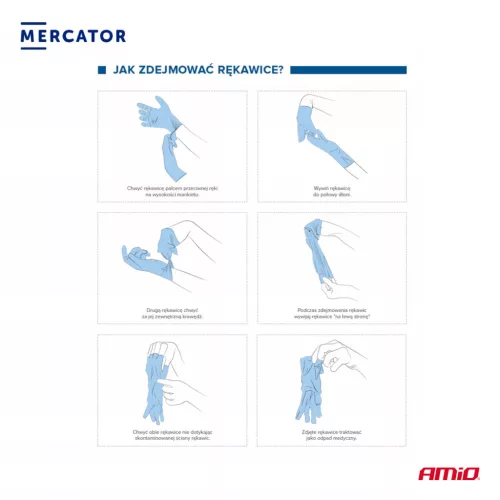 MERCATOR nitril védőkesztyű Nitrylex Basic méret XL 100 db (MER13529)