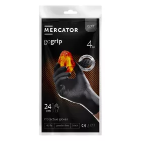   Mercator GoGrip fekete nitril kesztyű 4 db méret M (MER20776)