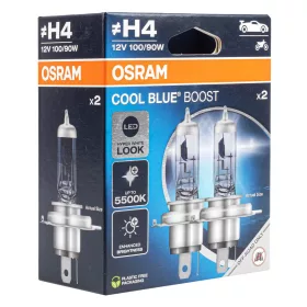   Osram Halogénizzó H4 12V 100/90W P43t hideg kék Boost 5000K / 2 db (O-62193CBB-DUO)