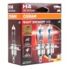 Osram Halogénizzó H4 12V 60/55W P43t NIGHT BREAKER 200 /2 db (O-64193NB220-2HB DUO)