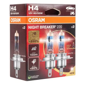   Osram Halogénizzó H4 12V 60/55W P43t NIGHT BREAKER 200 /2 db (O-64193NB220-2HB DUO)
